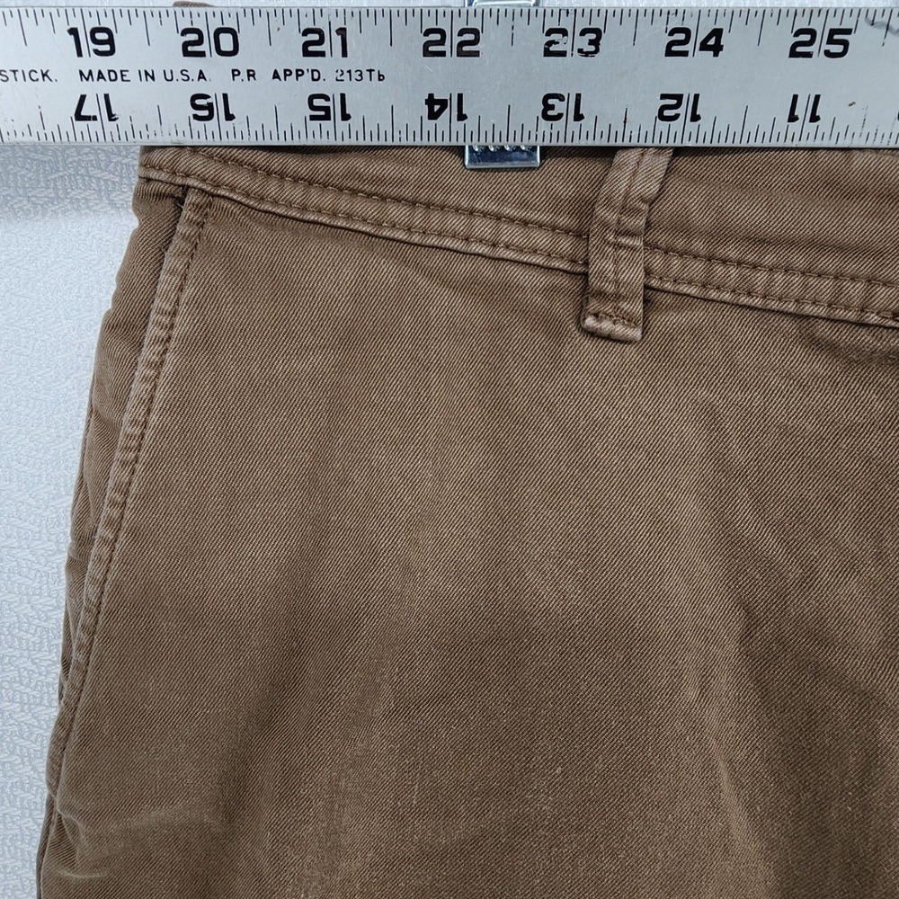 DL1961 32x32 Olive Drab Duke Tailored Chino Pants Mens Brown Cotton Stretch Work - Picture 7 of 12